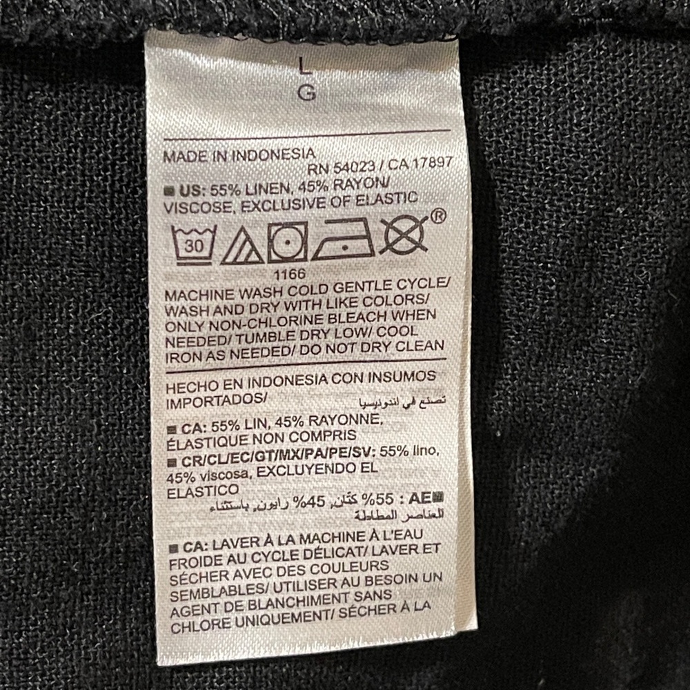 Old Navy Black Midi Dress Fit & Flare Sleeveless Minimal Capsule Pockets Large - Picture 9 of 9